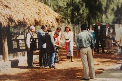 Corte de listón inaugural del Zoológico de León 