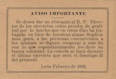 Aviso Importante. Se desea dar obsequio… 
