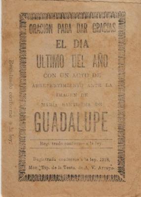 Oración para dar gracias el Día Último del Año 
