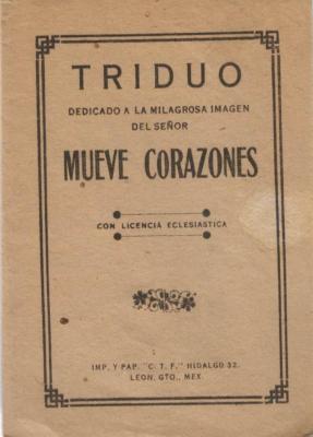 Triduo dedicado a la milagrosa imagen del señor