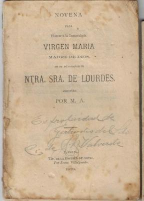Novena para honrar a la Inmaculada Virgen María 
