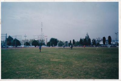 Juego de futbol del Atlético Ecca en el año 2002