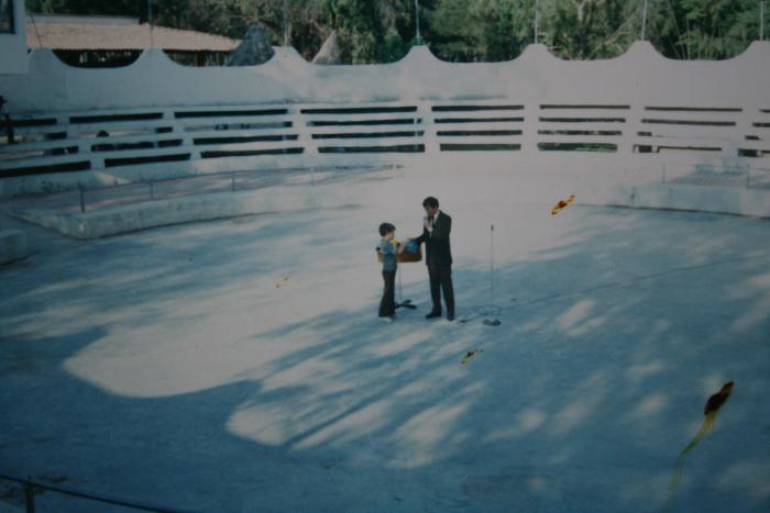 Niño participando en evento del zoológico 