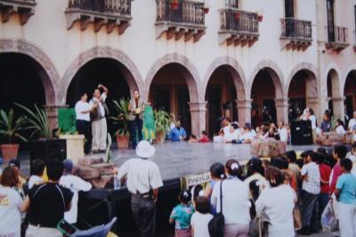 Presentación de Parque zoológico en Centro Histórico 