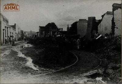 Calle Real de Guanajuato, desde el depósito de Tranvías de León