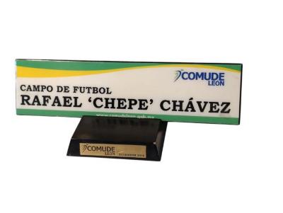 Placa del campo de fútbol Chepe Chávez 