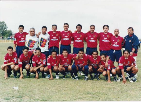 Atlético Ecca antes de un partido (Ca. década 90's)