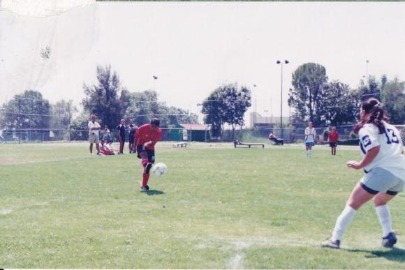 Atlético Ecca femenil durante partido amistoso