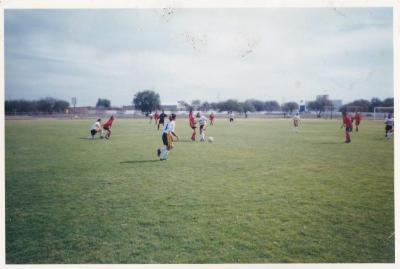 Jugadoras del Atlético Ecca femenil durante un partido