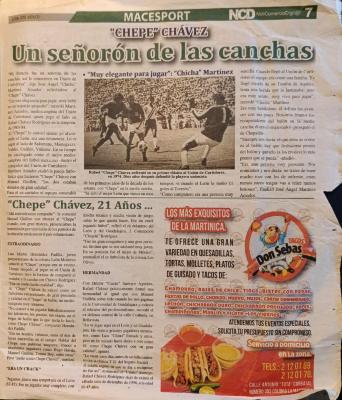 Un señorón de las canchas, Chepe Chávez 