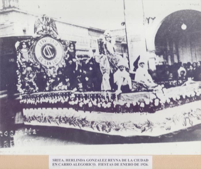 Carro alegórico de las Fiestas de enero de 1926  