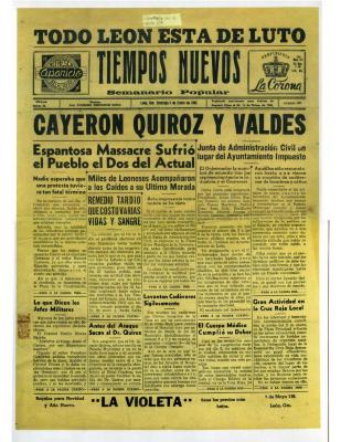 Semanario Tiempos Nuevos 6 de enero 1946