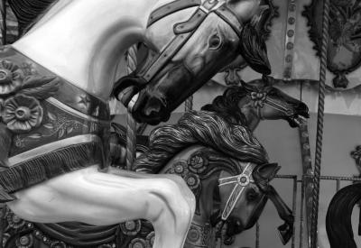Detalle de carrusel en la Feria Estatal de León del 2024