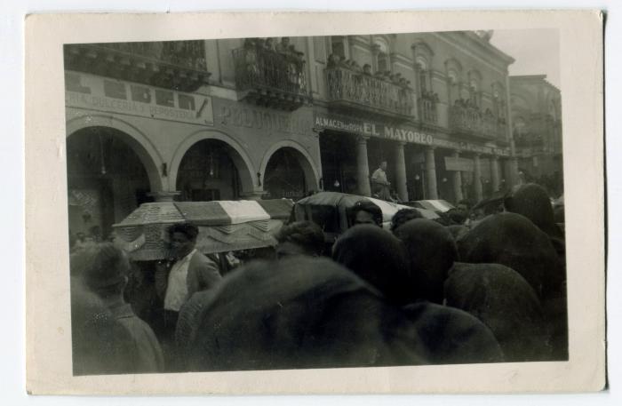 Ataúdes de los mártires del Dos de enero de 1946