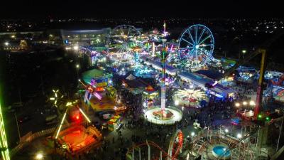 Fotografía aérea de la Feria Estatal de León del 2023 