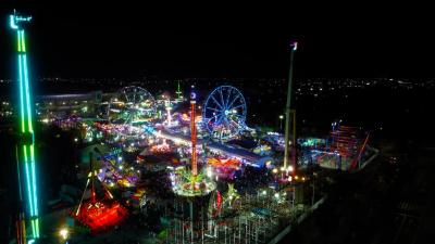 Fotografía aérea de la Feria Estatal de León del 2023 y alrededores