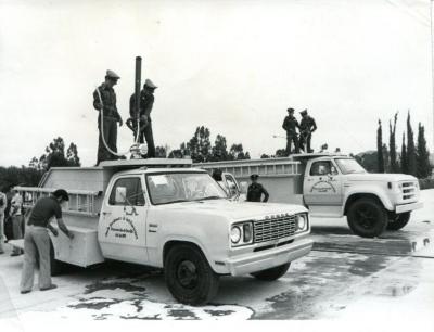 Motobombas donadas a la Junta de Administración Civil en 1979