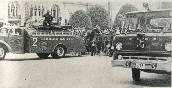 Carros de Bomberos en el año 1964