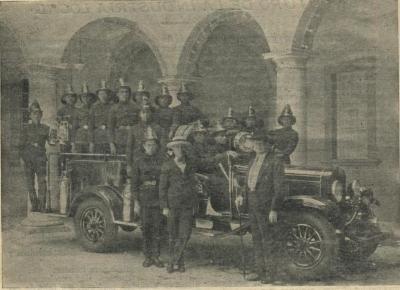 Cuerpo de Bomberos en el año 1930