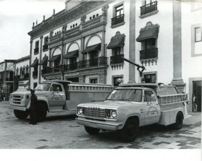 Motobombas donadas a la Junta de Administración Civil en 1979