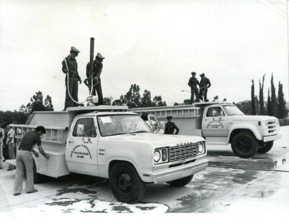 Motobombas donadas a la Junta de Administración Civil en 1979