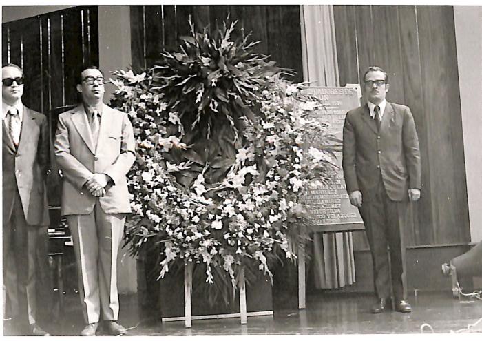 Homenaje a los fundadores de León en 1973