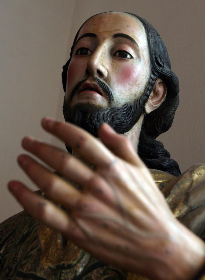 Escultura de Cristo en el Museo de Arte Sacro de León
