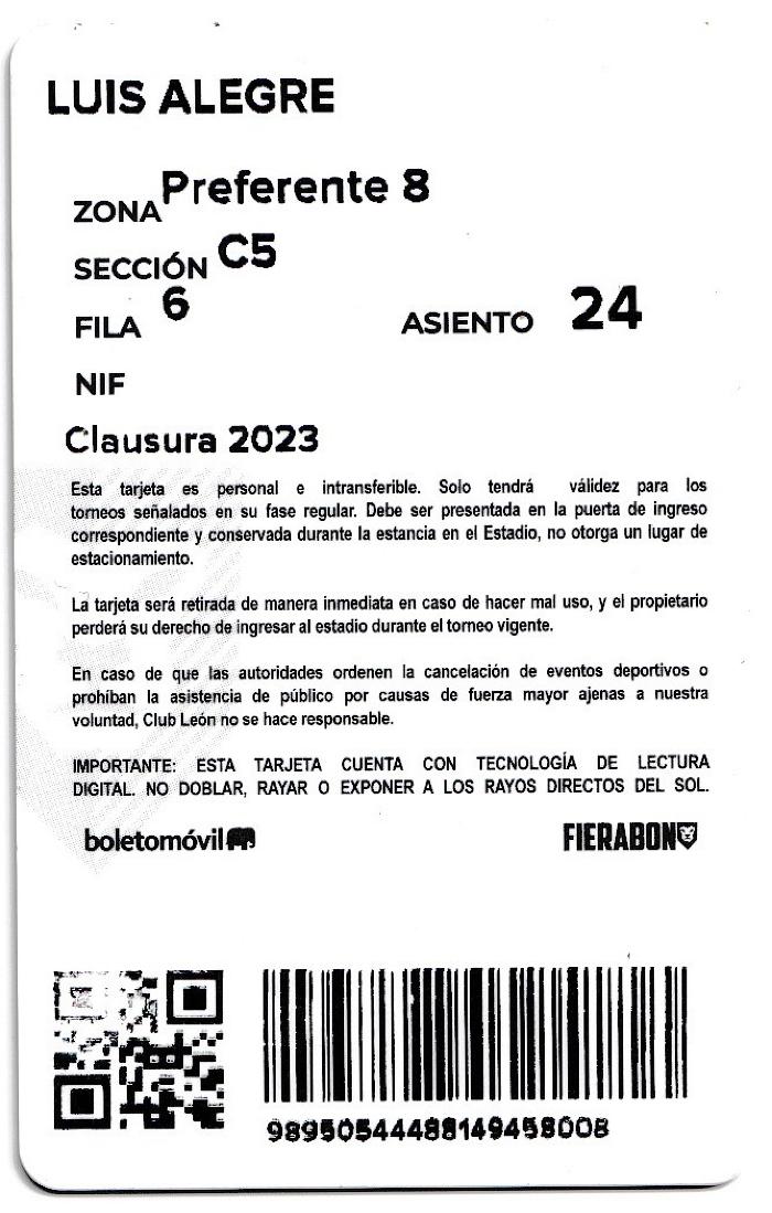 Fierabono Preferente 8 del Torneo Clausura 2023