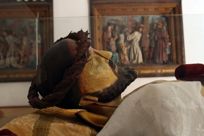Cristo yacente en el Museo de Arte Sacro de León