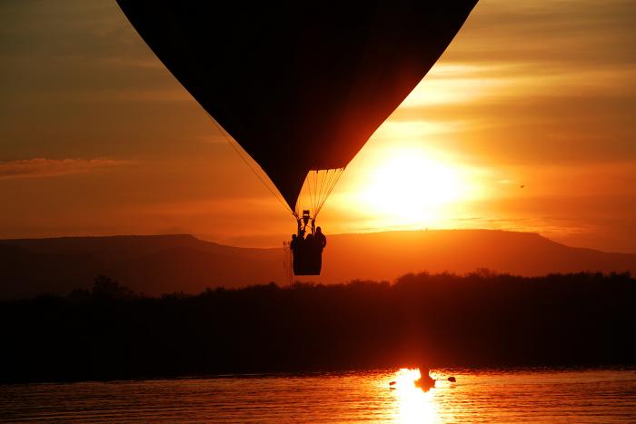 FIG 2019, vista del amanecer desde la presa El Palote