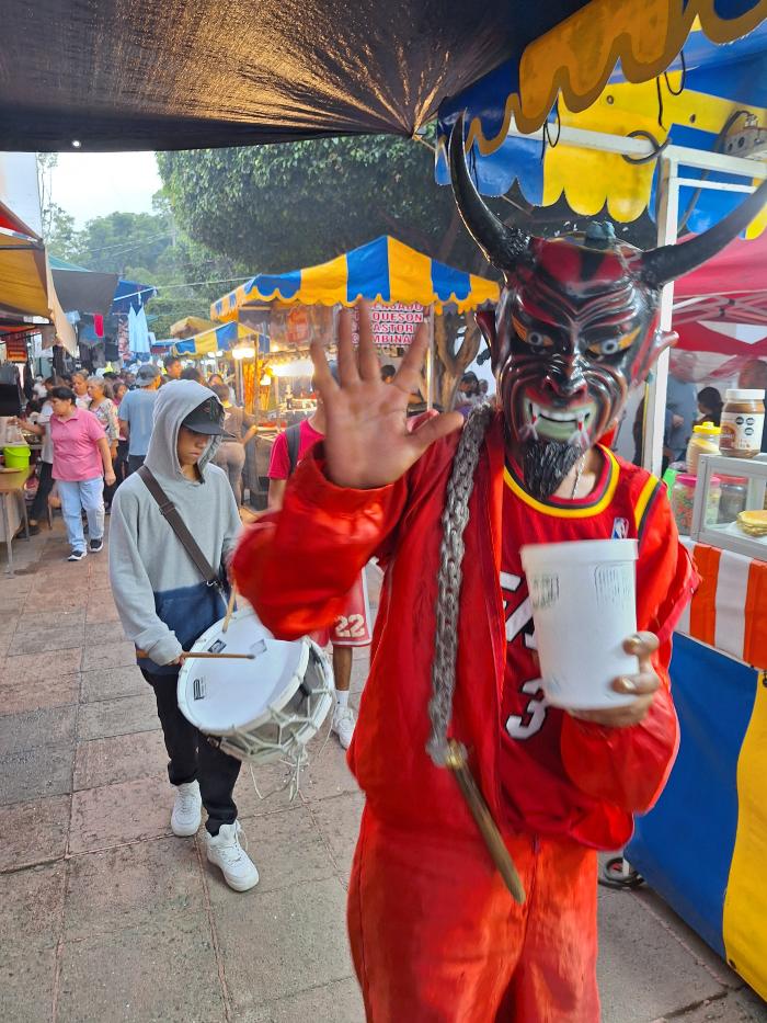 Diablo de la Danza del Torito en el Barrio Arriba 