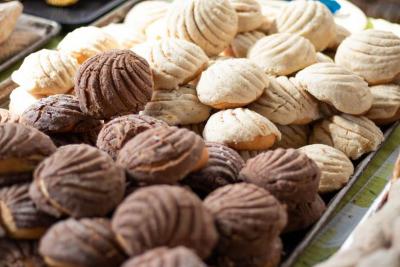 Mini conchas de chocolate y vainilla 