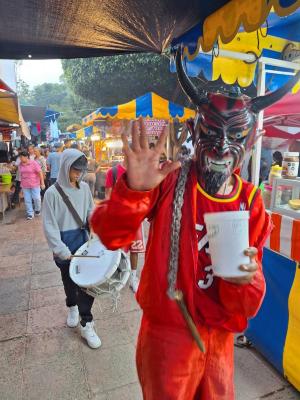 Diablo de la Danza del Torito en el Barrio Arriba 