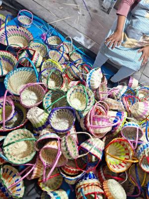 Canastas de mimbre para panecitos 