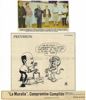 Réplica en medios inauguración la muralla 2