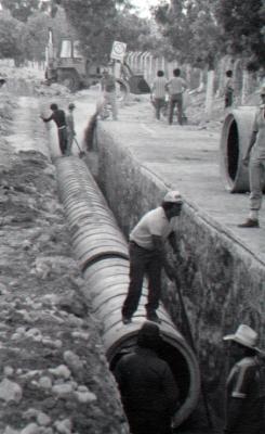 Extensión del drenaje pluvial en León