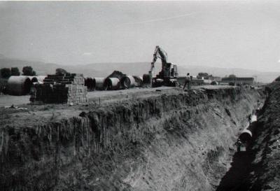 Obras del gran colector sanitario norte