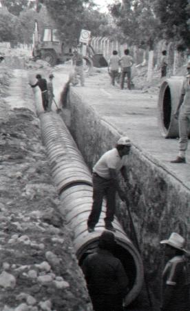 Extensión del drenaje pluvial en León