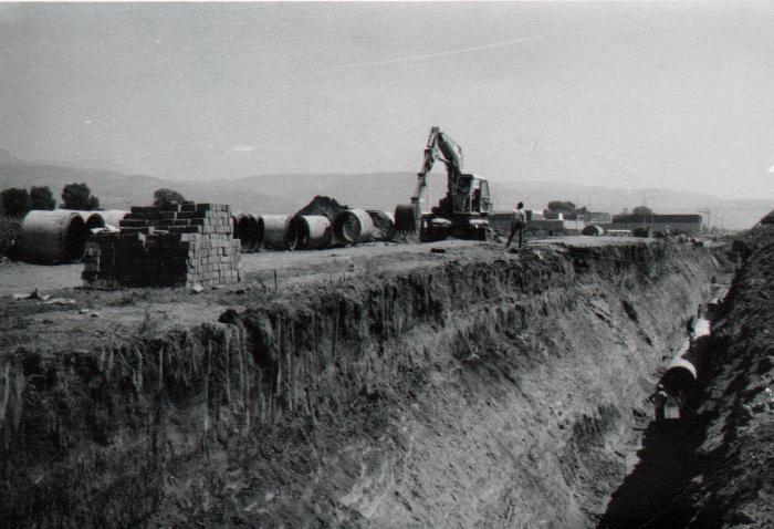 Obras del gran colector sanitario norte