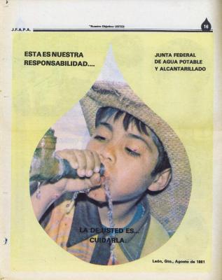 Esta es nuestra responsabilidad, la de usted es cuidarla 