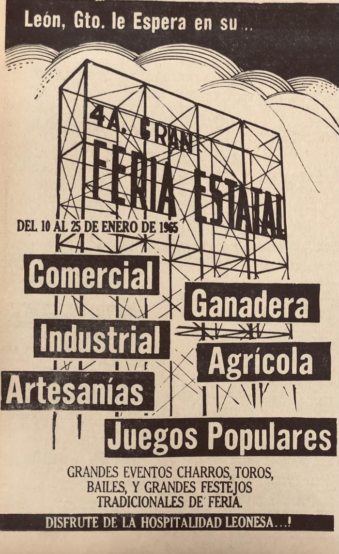 Anuncio de la Feria Estatal de León