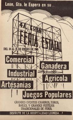 Anuncio de la Feria Estatal de León