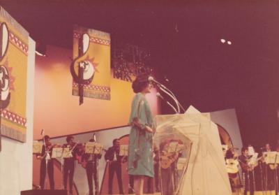Concurso de talentos durante el programa Siempre en domingo