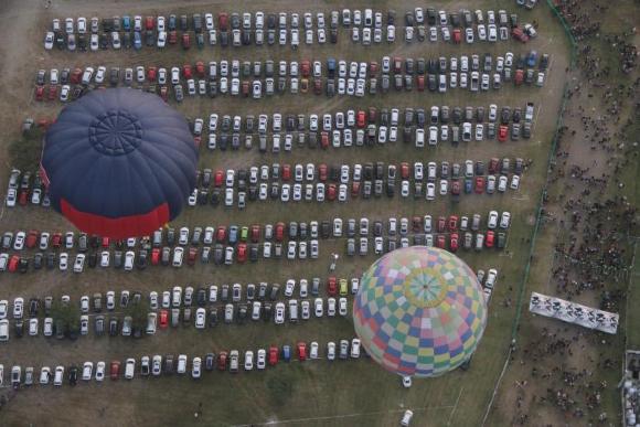 FIG 2019, vista aérea del estacionamiento del Parque Metropolitano