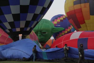 FIG 2019, inflado de globos aerostáticos