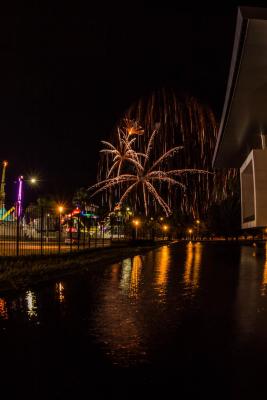 Fuegos artificiales del parque fórum  