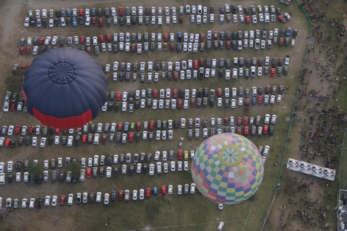 FIG 2019, vista aérea del estacionamiento del Parque Metropolitano