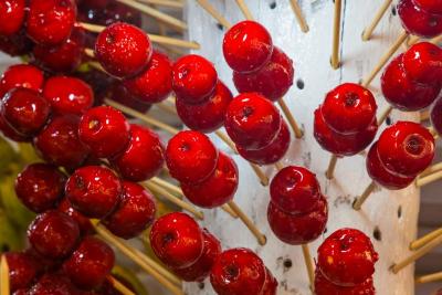 Manzanas con caramelo de la Feria Estatal de León
