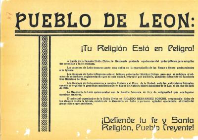 Volantes y recortes de periódicos de la época que obran en el expediente 183-228