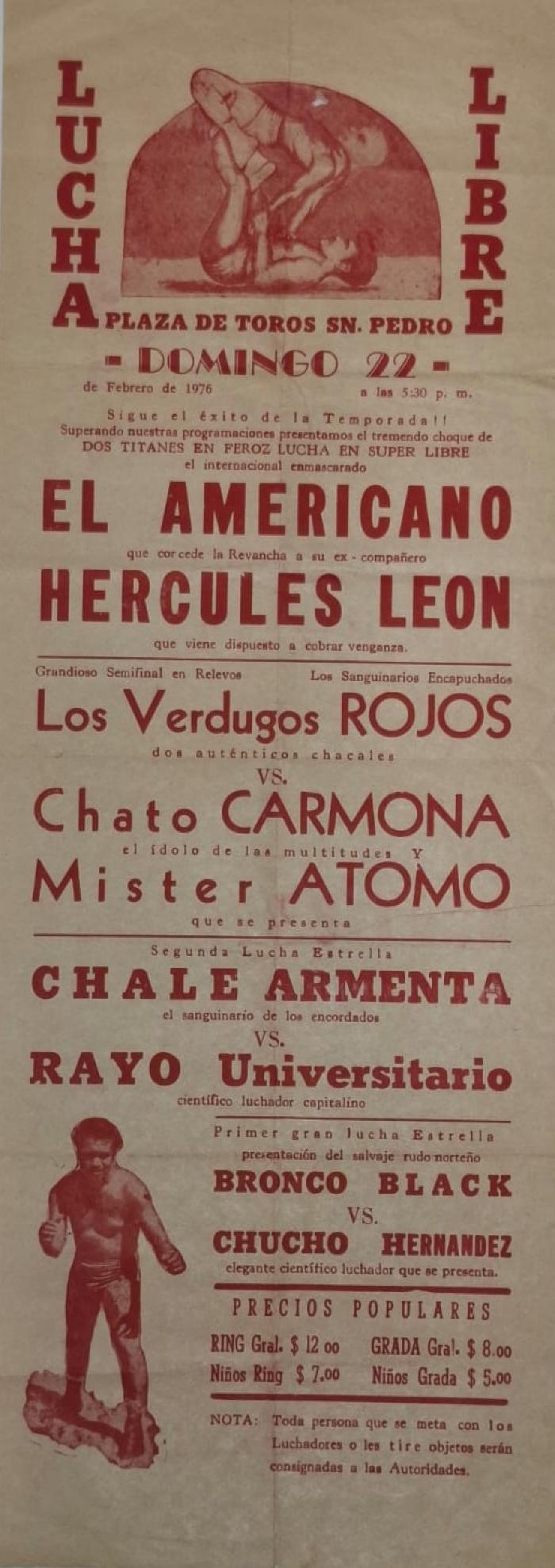 Hércules León y “Chato” Carmona en Zacatecas, 1976
